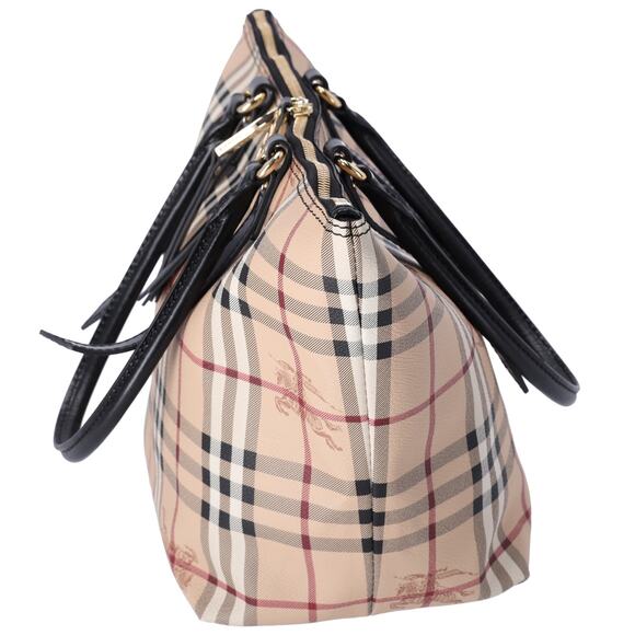 Burberry Small Salisbury Tote Bag Haymarket Check PVC Coated Canvas - Picture 2 of 7